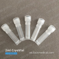 PC Plastic Cryovials 2 ml de laboratorio CE